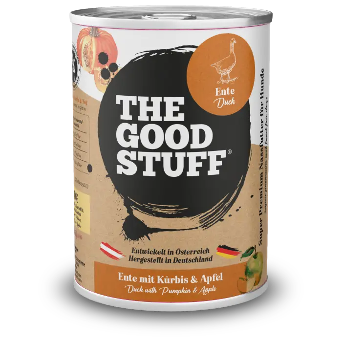 THE GOODSTUFF Ente mit Kürbis & Apfel – getreidefreies Nassfutter für Hunde