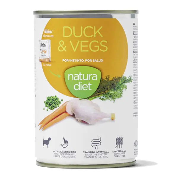  natura diet Ente & Gemüse Hundenassfutter 400g (VE12) 