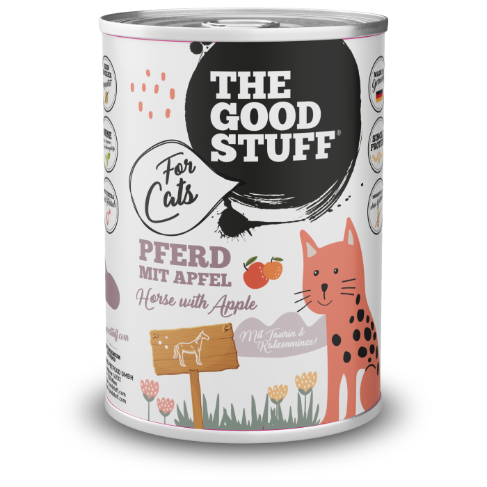THE GOODSTUFF Pferd mit Apfel – Katzen-Nassfutter 400 g