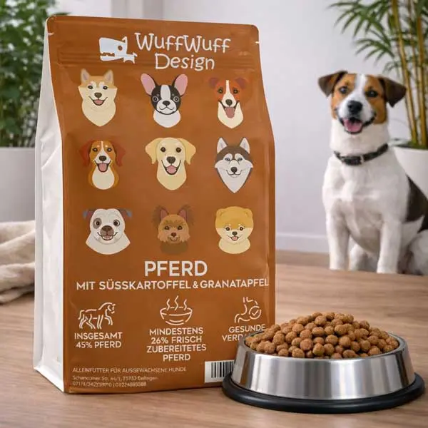 Hundefutter Pferd – WuffWuff Design Trockenfutter