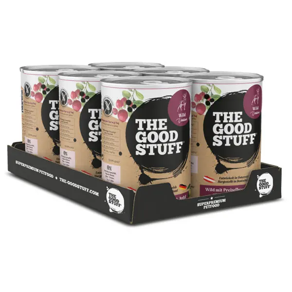 THE GOODSTUFF Wild mit Preiselbeeren & Apfel – getreidefreies Nassfutter für Hunde im 6er-Pack