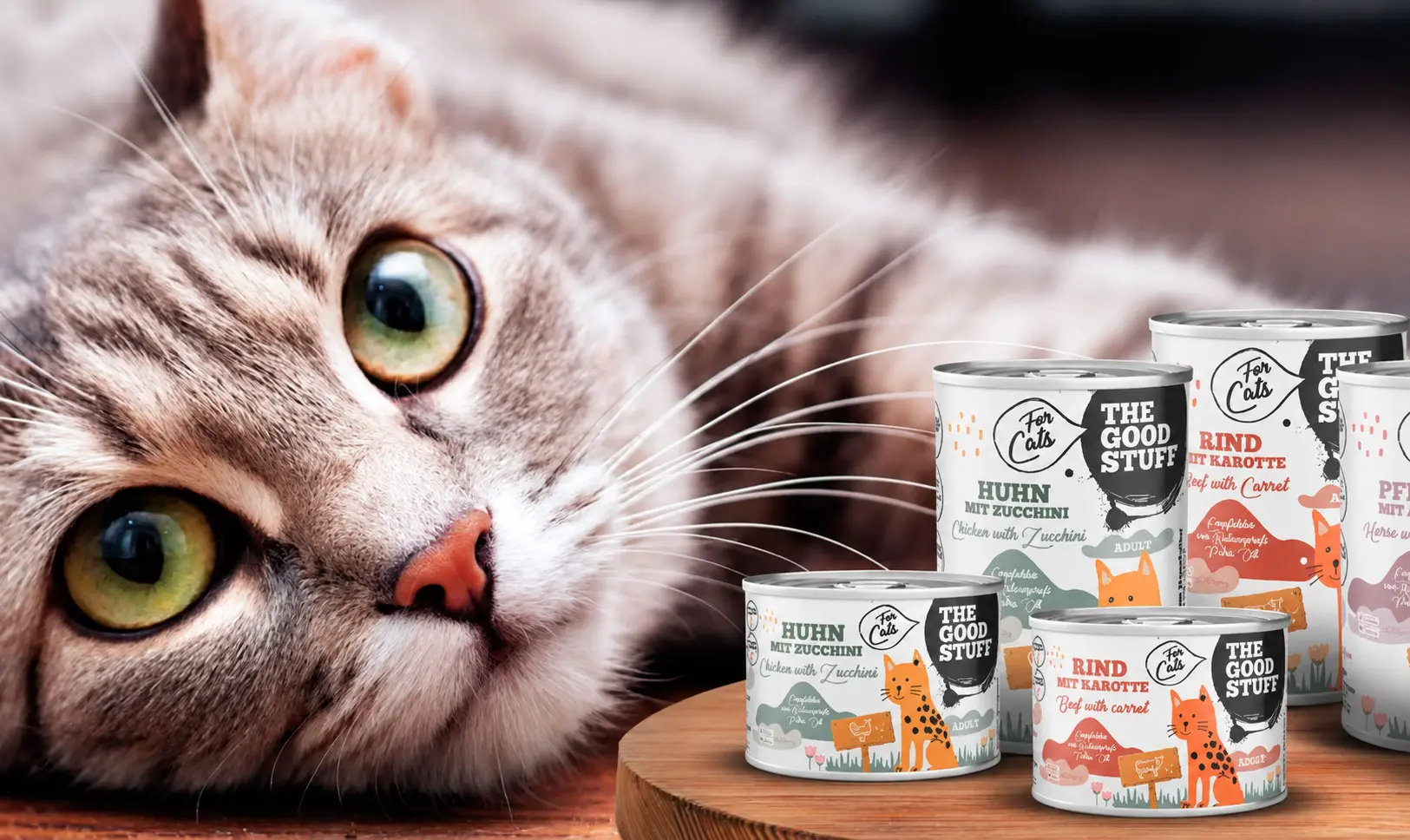 THE GOODSTUFF Katzenfutter – Nassfutter für Katzen in verschiedenen Sorten