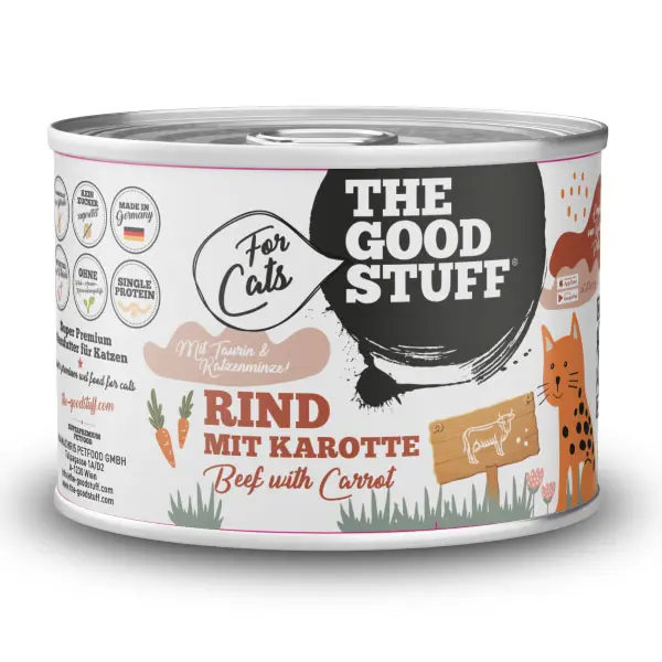 THE GOODSTUFF Rind mit Karotte Dose 200 g Katzen-Nassfutter