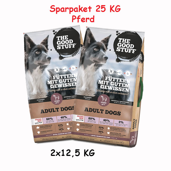  The Good Stuff Adult Pferd Sparpaket mit zwei Futtersäcken à 12,5 kg