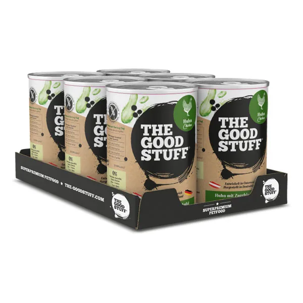 THE GOODSTUFF Huhn mit Zucchini & Apfel – getreidefreies Hunde Nassfutter im 6er-Pack