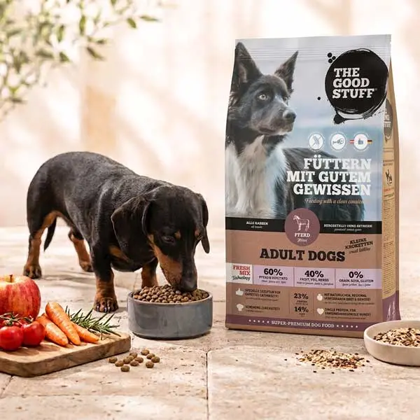 THE GOODSTUFF Minis Pferd Adult getreidefreies Trockenfutter mit kleinen Kroketten