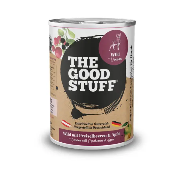 THE GOODSTUFF Wild mit Preiselbeeren & Apfel – getreidefreies Nassfutter für Hunde