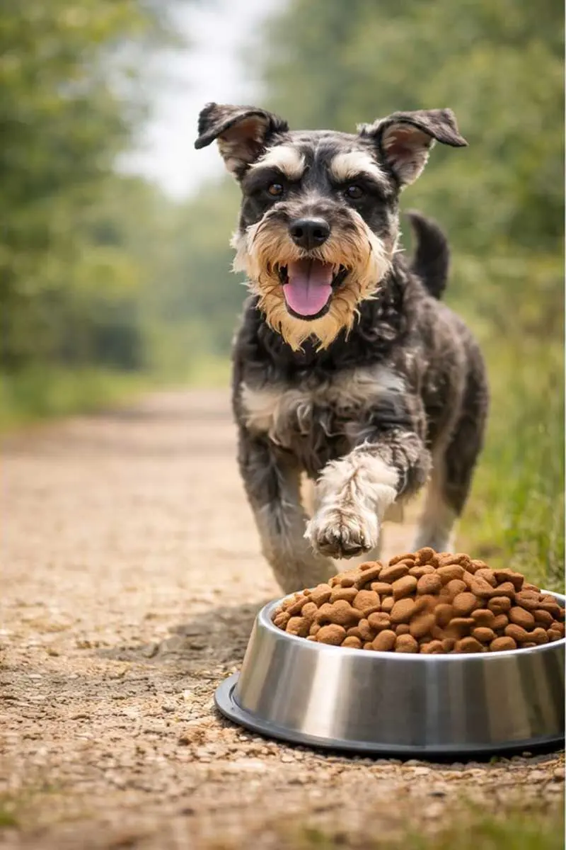 Aktiver Schnauzer – The Good Stuff Trockenfutter (mobil)