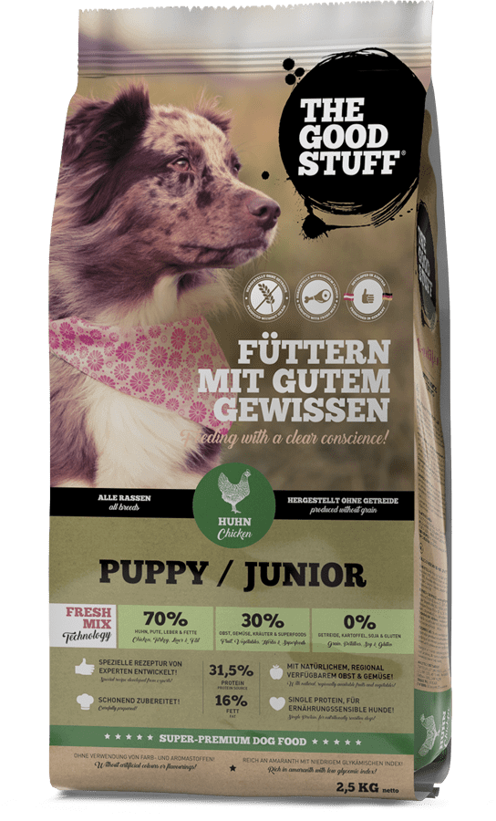 The Good Stuff Huhn Puppy/Junior Hunde Trockenfutter