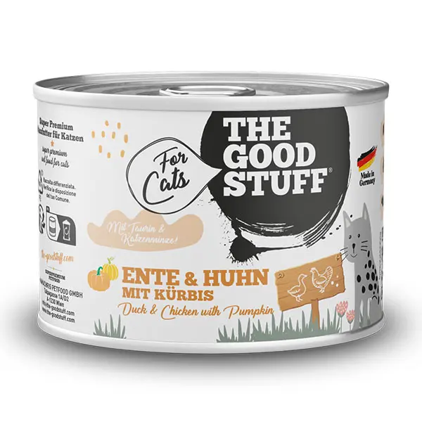 THE GOODSTUFF Ente & Huhn mit Kürbis Dose 200 g Katzen-Nassfutter