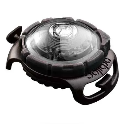 Orbiloc Dog Dual Sicherheitslicht in Weiß – Produktfoto