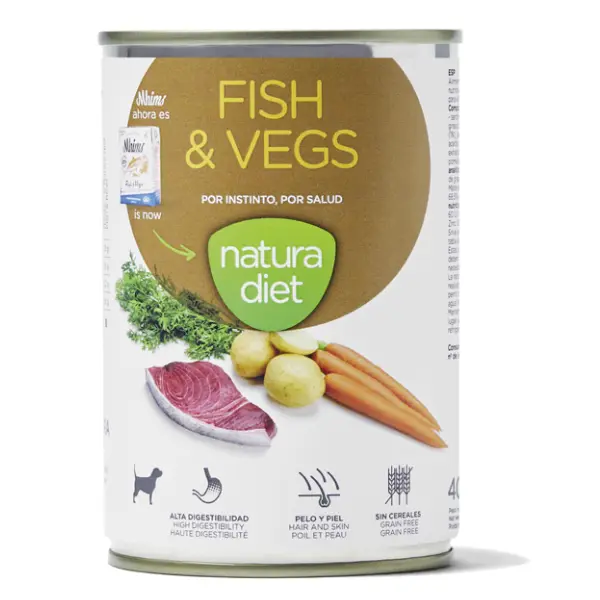 natura diet Fisch & Gemüse Hundenassfutter 400g (VE12)