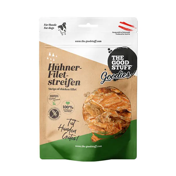 THE GOODSTUFF Hühner-Filetstreifen 100 g Hundeleckerlies