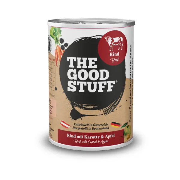 THE GOODSTUFF Rind mit Karotte & Apfel – getreidefreies Nassfutter für Hunde