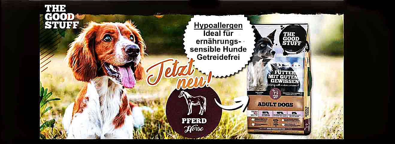 Hyerallergenes Hundefutter aus Pferdefleisch für empfindliche Hunde 