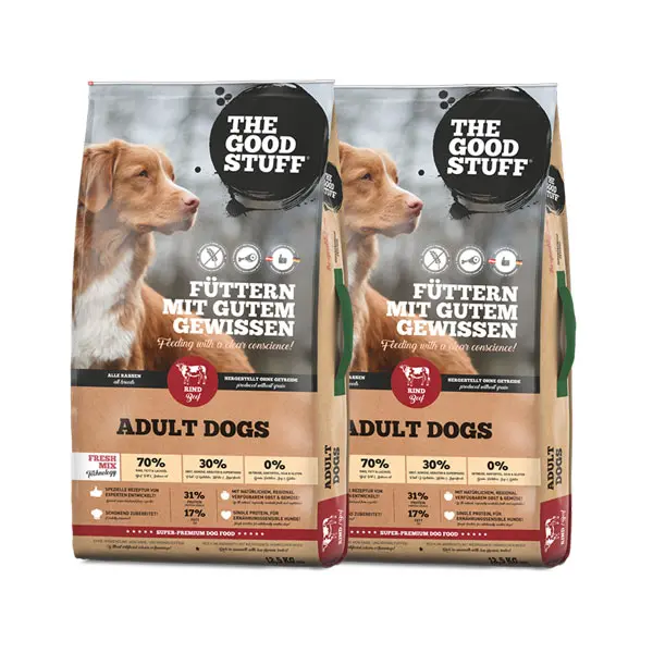 The Good Stuff Adult Rind Trockenfutter im Doppelpack