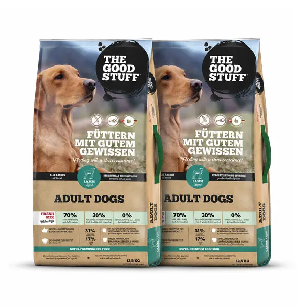 The Good Stuff Adult Lamm Trockenfutter im Doppelpack