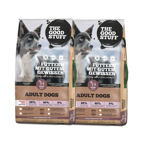 The Good Stuff Adult Pferd Trockenfutter im Doppelpack