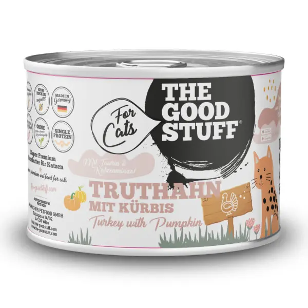THE GOODSTUFF Truthahn mit Kürbis Dose 200 g Katzen-Nassfutter