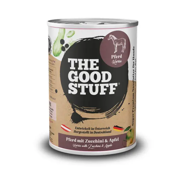 THE GOODSTUFF Pferd mit Zucchini & Apfel – getreidefreies Nassfutter für Hunde