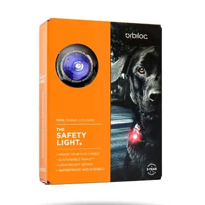 Orbiloc Dog Dual Sicherheitslicht Blau in Originalverpackung
