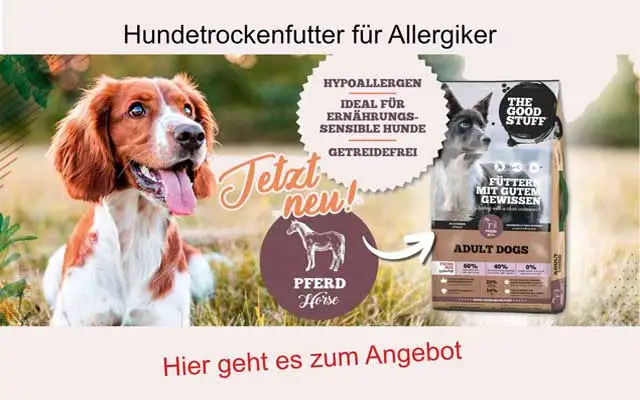 The Good Stuff Pferd Adult – Premium Hundefutter, sofort lieferbar, ideal für ausgewachsene Hunde mit hochwertigen Zutaten wie Pferdefleisch